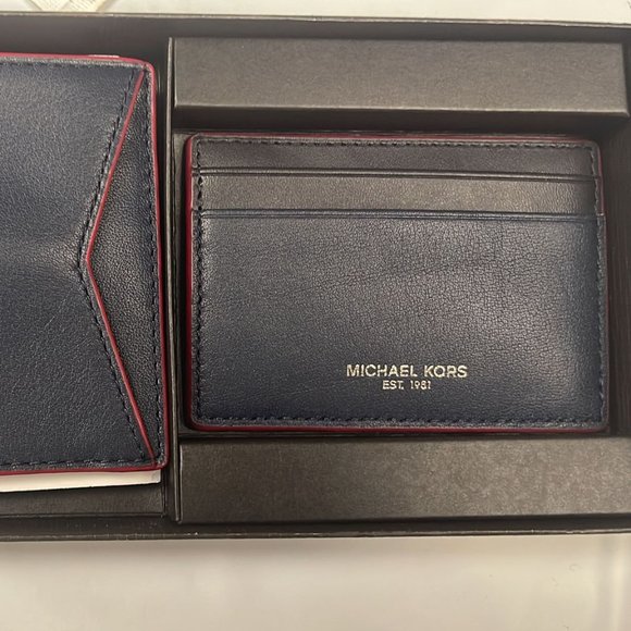 MICHAEL KORS MEN'S TALL CARD HOLDER WALLET SLIM BILLFORD LEATHER 36H9LGFF7L - Picture 3 of 9